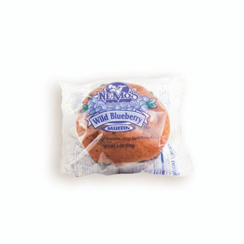 Nemo's 4 oz. Wild Blueberry Muffin - 12/Case
