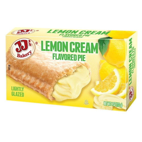 JJ's Bakery 4 oz. Lemon Cream Pie - 48/Case