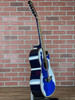H. Jimenez LBQ4ETB El Patron Acoustic-Electric Bajo Quinto - Transparent Blue