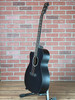 Martin OMC-X1E Left-handed Acoustic-electric Guitar - Flat Black (Discontinued, w/ Softshell Gigbag)