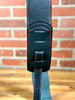 Franklin Strap Original Glove Leather Guitar Strap | Black with Red Stitching - 3"