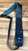 Franklin Strap Original Glove Leather Guitar Strap | Black with Red Stitching - 3"