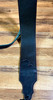 Franklin Strap Original Glove Leather Guitar Strap | Black with Red Stitching - 3"