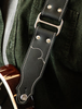 Franklin Straps Glove Leather & Chrome Guitar Strap - Black