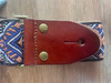 Tetherax RTF Fancy Rag Top Series - Classic Jacque Vintage Weave Leather End Strap - Orange Diamond/Blue
