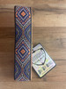 Tetherax RTF Fancy Rag Top Series - Classic Jacque Vintage Weave Leather End Strap - Orange Diamond/Blue