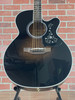 Takamine EF450C-TT TTB NEX Thermal Top Acoustic-electric Guitar - Transparent Black Burst