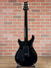 PRS SE Custom 24 Quilt Electric Guitar - Teal Black (Black Back)