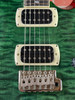 PRS SE Custom 24 Quilt Electric Guitar - Teal Black (Black Back)