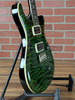 PRS SE Custom 24 Quilt Electric Guitar - Teal Black (Black Back)