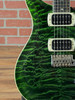 PRS SE Custom 24 Quilt Electric Guitar - Teal Black (Black Back)