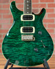 PRS SE Custom 24 Quilt Electric Guitar - Teal Black (Black Back)