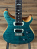 PRS SE Custom 24 Electric Guitar - Slate Blue (Natural Back)