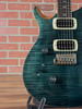 PRS SE Custom 24 Left-Handed Electric Guitar - Slate Blue (Natural Back)