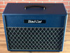 Bad Cat Black Cat Custom 1x12" 60-watt Extension Electric Guitar Cab - Custom Navy Blue Tolex (with Gold Piping & Diamond Grille Cloth)