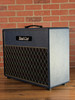 Bad Cat Black Cat Custom 1x12" 60-watt Extension Electric Guitar Cab - Custom Navy Blue Tolex (with Gold Piping & Diamond Grille Cloth)