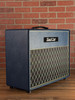 Bad Cat Black Cat Custom 1x12" 60-watt Extension Electric Guitar Cab - Custom Navy Blue Tolex (with Gold Piping & Diamond Grille Cloth)