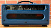 Bad Cat MOD Shop Custom Black Cat | 30-watt Electric Guitar Amp Head | Custom Navy Bronco Tolex w/ Gold Piping