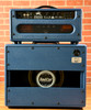 Bad Cat MOD Shop Custom Black Cat | 30-watt Electric Guitar Amp Head | Custom Navy Bronco Tolex w/ Gold Piping