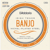 D'Addario Irish Tenor Nickel-Plated Steel Banjo Strings - Medium, Loop-End - .012-.036 (3 Pack)