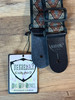 Tetherax RagTop Jacque Vintage Weave Black Leather-End Guitar Strap