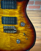PRS Custom 24 Quilt 10-Top Authentic Brazilian Rosewood Fretboard Electric Guitar - Amber Smokeburst with Swamp Ash Back