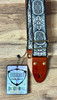 Tetherax RTX Fancy RagTop Jacque-Style Weave Guitar Strap - Teal/Grey/Black