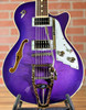 Duesenberg Starplayer TV Semi-hollowbody Electric Guitar - Galaxy Purple Burst (Store Demo)