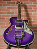Duesenberg Starplayer TV Semi-hollowbody Electric Guitar - Galaxy Purple Burst (Store Demo)