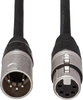 Hosa Tech DATA DMX512 Cable | 5-pin 2-conductor XLR5M to XLR5F | DMX-505, 5 ft. (2-pack)