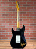 Pin-Up Custom Guitars #273 "Angela" S-style Electric Guitar - Aged Black Nitro
