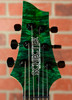 Schecter USA Custom Shop Sunset Extreme-6 Electric Guitar - Natural Satin with Green/Blue Stabilized Top