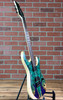Schecter USA Custom Shop Sunset Extreme-6 Electric Guitar - Natural Satin with Green/Blue Stabilized Top