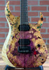 Schecter USA Custom Shop Sunset Extreme-6 Electric Guitar - Natural Satin with Purple Stabilized Burl Top