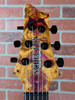 Schecter USA Custom Shop Sunset Extreme-6 Electric Guitar - Natural Satin with Purple Stabilized Burl Top
