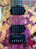 Schecter USA Custom Shop Sunset Extreme-6 Electric Guitar - Natural Satin with Purple Stabilized Burl Top