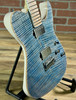 Schecter USA Masterworks PT Custom Electric Guitar - Faded Denim Top/Trans White Back