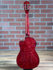 Lanikai QM-RDCEB Quilted Maple Acoustic-Electric Baritone Ukulele - Red