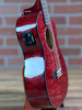Lanikai QM-RDCEB Quilted Maple Acoustic-Electric Baritone Ukulele - Red