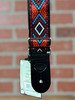 Tetherax Neoback RagTop Vintage Jacque Weave Leather-End Strap -  Red, White, Blue, Black