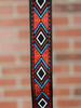 Tetherax Neoback RagTop Vintage Jacque Weave Leather-End Strap -  Red, White, Blue, Black