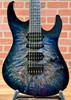 Suhr USA Custom Modern Waterfall Burl Marble Electric Guitar - Faded Trans Whale Blue w/ Black Burst