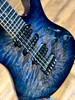 Suhr USA Custom Modern Waterfall Burl Marble Electric Guitar - Faded Trans Whale Blue w/ Black Burst