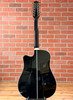 Takamine EF381SC 12-String Dreadnought Cutaway Acoustic-electric Guitar - Gloss Black