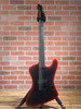 ESP LTD PHOENIX-7 BLACK METAL 7-String Baritone Electric Guitar - Black Red Burst Satin
