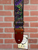 Tetherax Fancy RagTop Vintage Jacque Style Weave Leather End Strap - Neon Orange, Pink, & Green
