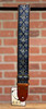 Tetherax Fancy RagTop Vintage Jacque Style Weave Leather End Strap - Violet, Black, & White