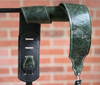 Franklin Straps Jackson Hole Aged Leather Guitar Strap - Emerald