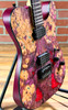 Schecter USA Custom Shop PT Stabilized Burl Electric Guitar - Custom Poison Riot Finish