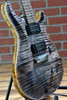 PRS Wood Library Custom 24 10-Top Stoptail Electric Guitar - Charcoal with Natural Back & Stained Neck